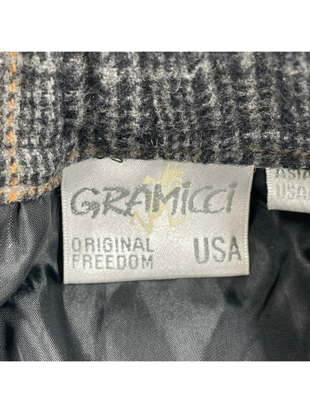 Gramicci ロングスカート ウールチェックスカート