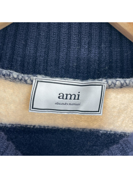 AMI paris ニット・セーター 21aw ボーダーニット sizeL