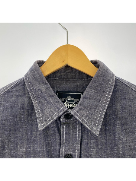 STUSSY 半袖シャツ デニムS/Sシャツ