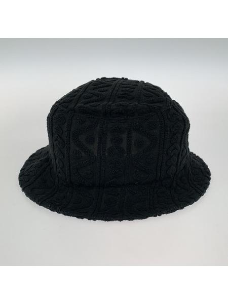 Supreme バケットハット 黒 国旗パッチ Supreme バケットハット 黒 国旗パッチ