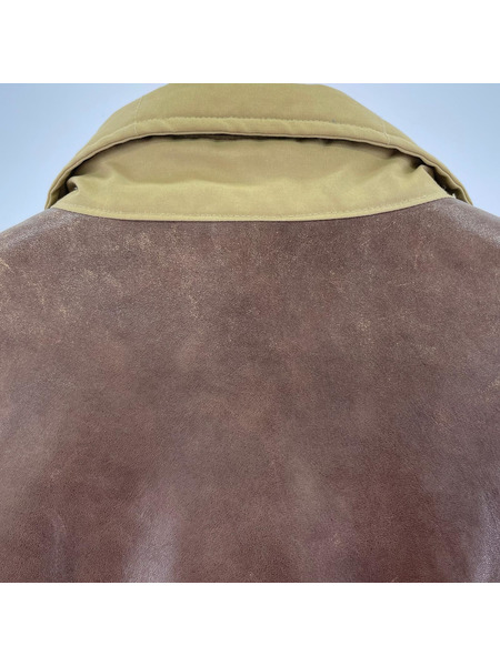 SUGAR CANE ダウンジャケット レザーヨーク