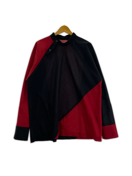 ISSEY MIYAKE 長袖シャツ i'm MEN 赤 黒
