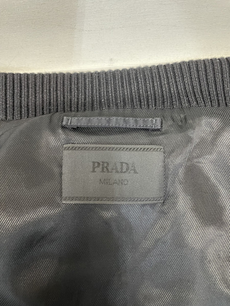 PRADA  22AW Re-Nylon PLATE LOGO BOMBER JACKET