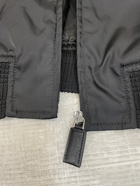 PRADA  22AW Re-Nylon PLATE LOGO BOMBER JACKET