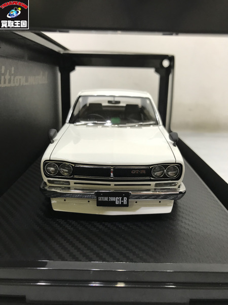 1/18スケールカー 1/18スケール 日産 スカイライン 2000 GT-R (KPGC10) 白[値下]