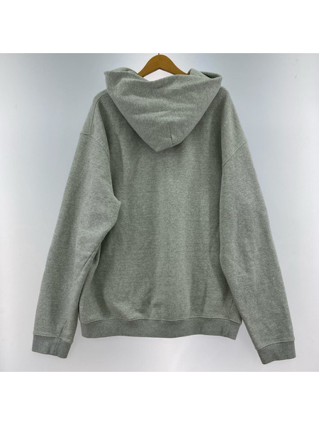 MAISON MARGIELA 20AW リバースロゴ刺繍 オーバーサイズスウェットパーカー 48 グレー