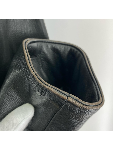 MONKEY TIME レザージャケット ゴートレザージャケット L ブラック