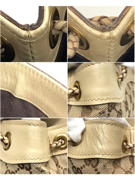 GUCCI GGキャンバス ハンドバッグ ベージュ 109143