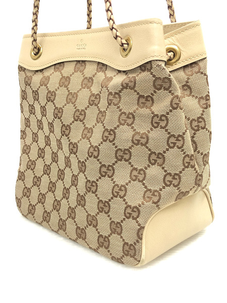 GUCCI GGキャンバス ハンドバッグ ベージュ 109143