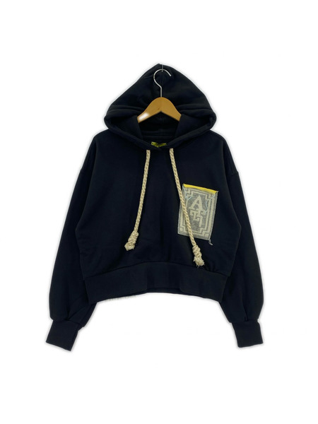 Al Ain ショートパーカー S ブラック