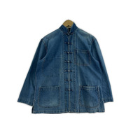 VINTAGE L'anti-Cher デニムチャイナジャケット S ブルー