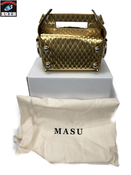 MASU LEATHER CAKE BAG M25F9OJ008 ゴールド ケーキバッグ