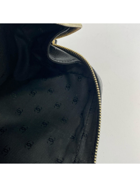 CHANEL コスメポーチ/ココボタン 黒