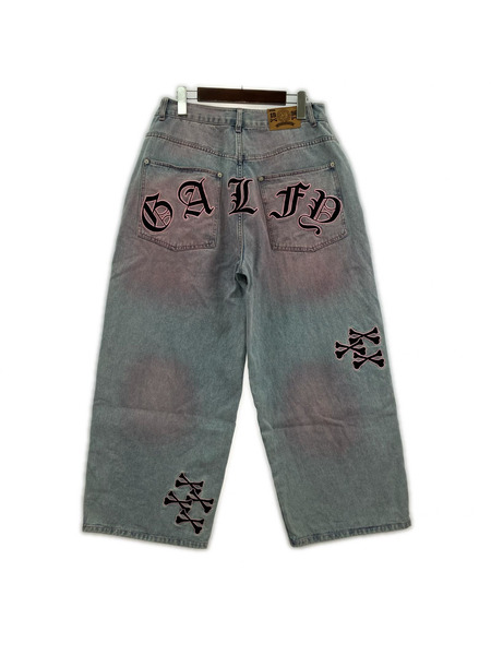 デニム・ジーンズ GALFY 骨骨カラーデニムパンツ W32