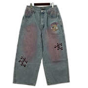 デニム・ジーンズ GALFY 骨骨カラーデニムパンツ W32