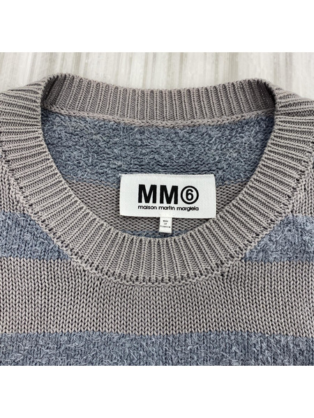 MM6 ボーダー柄ニット