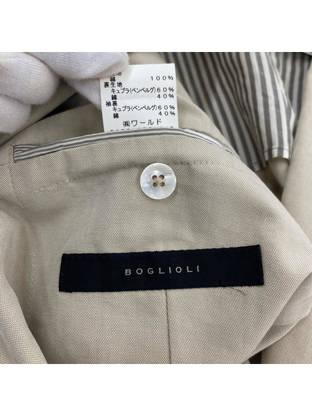 BOGLIOLI コットン テーラードジャケット 50 ベージュ[値下]