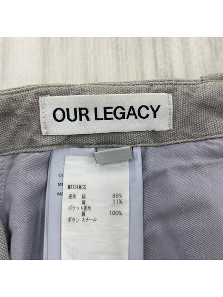 Our Legacy MOUNT CARGO コットンヘンプカーゴパンツ 44 グレー M2254MCS