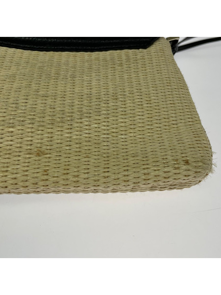 kate spade new york ツイストロックショルダーバッグ ブラック×ホワイト