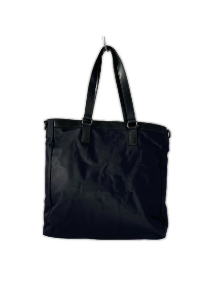 BURBERRY BLACK LABEL ソノ他バッグ ナイロンレザートートバッグ BLK