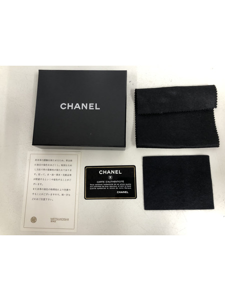 CHANEL　シャネル　コンパクトウォレット ラムスキン 折財布[値下]