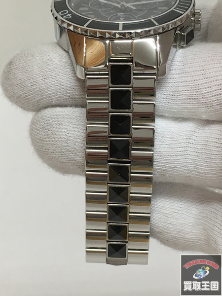 ディオール クリスタル・クロノグラフ CD114317 電池交換・仕上げ済 メンズQZ[値下]