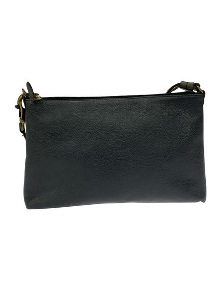 IL BISONTE ショルダーバッグ レザー グレー