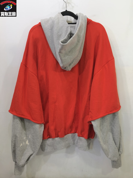 gosha rubchinskiy パーカー 18ss COMBO レイヤード sizeM[値下]