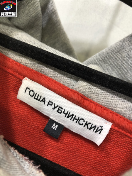 gosha rubchinskiy パーカー 18ss COMBO レイヤード sizeM[値下]