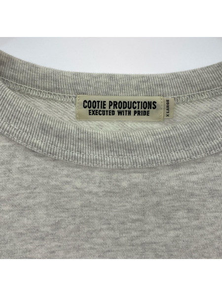 COOTIE スウェット・トレーナー 21AW EMBLEM PRINT SWEAT GRY XL