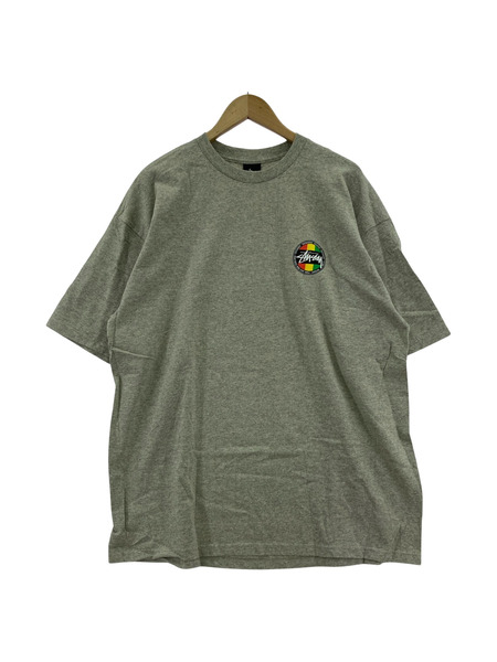 STUSSY  ラスタ　Tシャツ　グレー　XL
