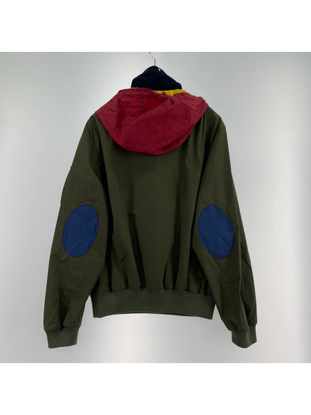 J.W.Anderson デザインアノラックパーカー M オリーブ×マルチ JK03619C