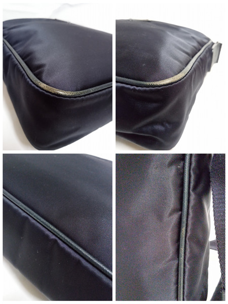 PRADA ナイロン メッセンジャーバッグ 2VH797 ネイビー