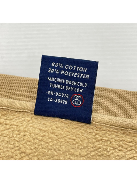 STUSSY スウェット・トレーナー 90s 紺タグ ライオン刺繍ロゴスウェット (L)