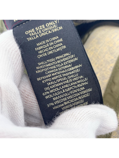 RRL キャップ ウイングロゴウールキャップ グレー