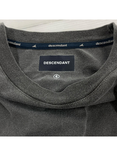 DESCENDANT 半袖Tシャツ・カットソー ピグメントダイ/グレー