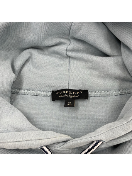 BURBERRY パーカー レインボーロゴ BLU XL[値下]