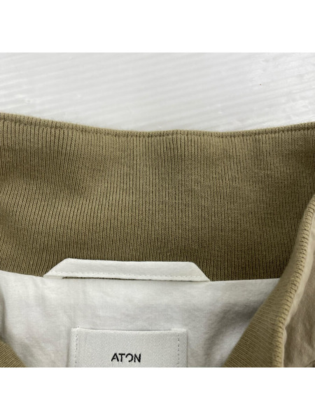 ATON ジャケット ハリントンジャケット ベージュ