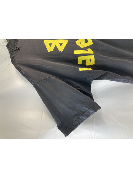  BALENCIAGA 23SS ユーズド加工テープロゴ Teeシャツ Lサイズ バレンシアガ