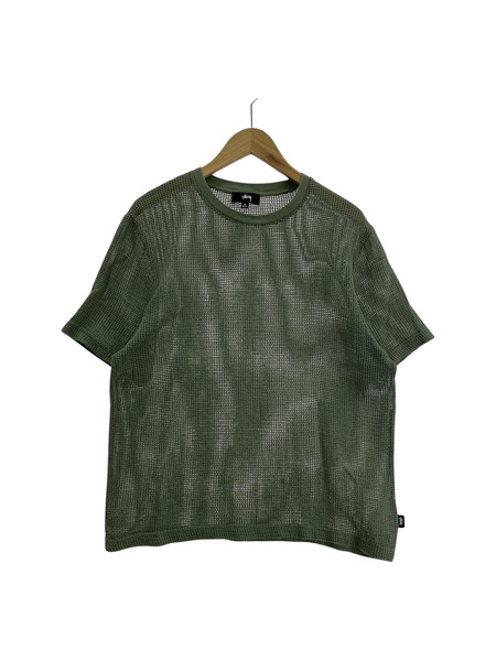 STUSSY　SSカットソー/メッシュ/GRN/M[値下]