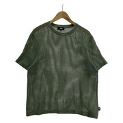 STUSSY　SSカットソー/メッシュ/GRN/M