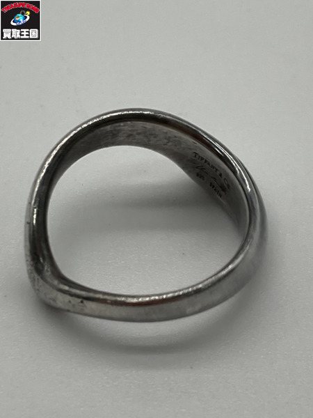 TIFFANY&Co ティファニー  カーブド　ウェーブ　リング 10号 シルバー