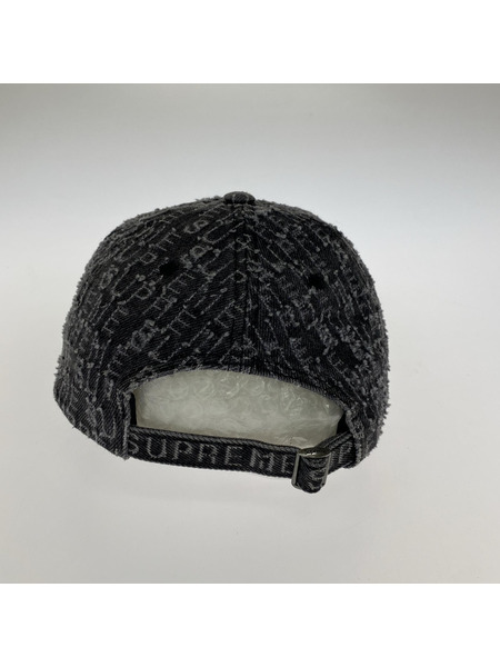 Supreme キャップ 20ss jacquard logos denim 6-panel