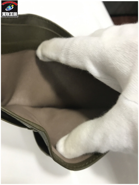 コンパクトウォレット BOTTEGA VENETA クロコダイル2つ折り財布/レザー