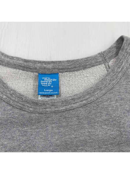 GOOD ON ラグランスウェット グレー[値下]