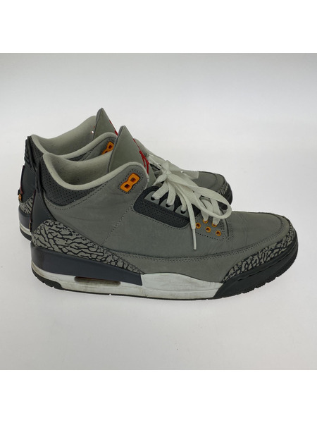 NIKE スニーカー Air Jordan 3 Cool Grey (27.5) CT8532-012[値下]