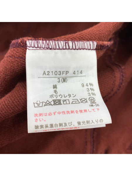 PINK HOUSE ワイドパンツ A2103FP 414 ブラウン  (M)