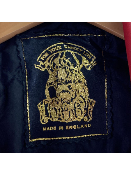 ジャケット 666 LEATHER WEAR ダブルライダース 赤[値下]