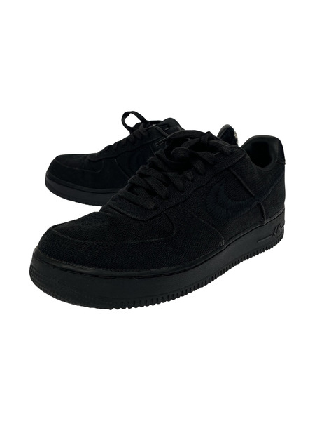 NIKE スニーカー ×STUSSY AIR FORCE 1 LOW 黒 27