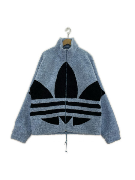 adidas ブルゾン・ジャンパー フリースジャケット 青